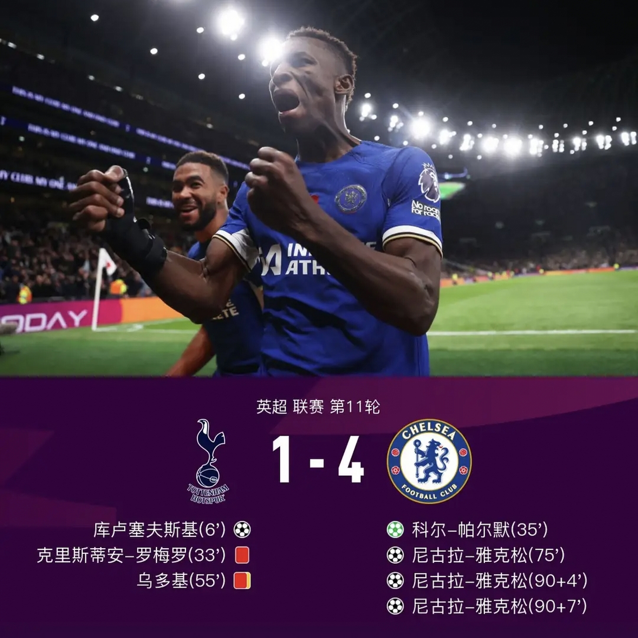 切尔西战胜劲敌，积分逼近英超领头羊的简单介绍